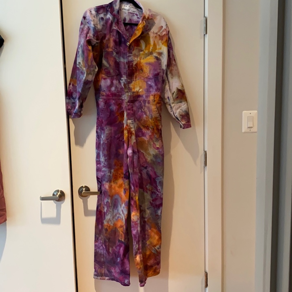 Ice dyed jumpsuit by Anna Joyce fits size medium (universal brand 38-RG)